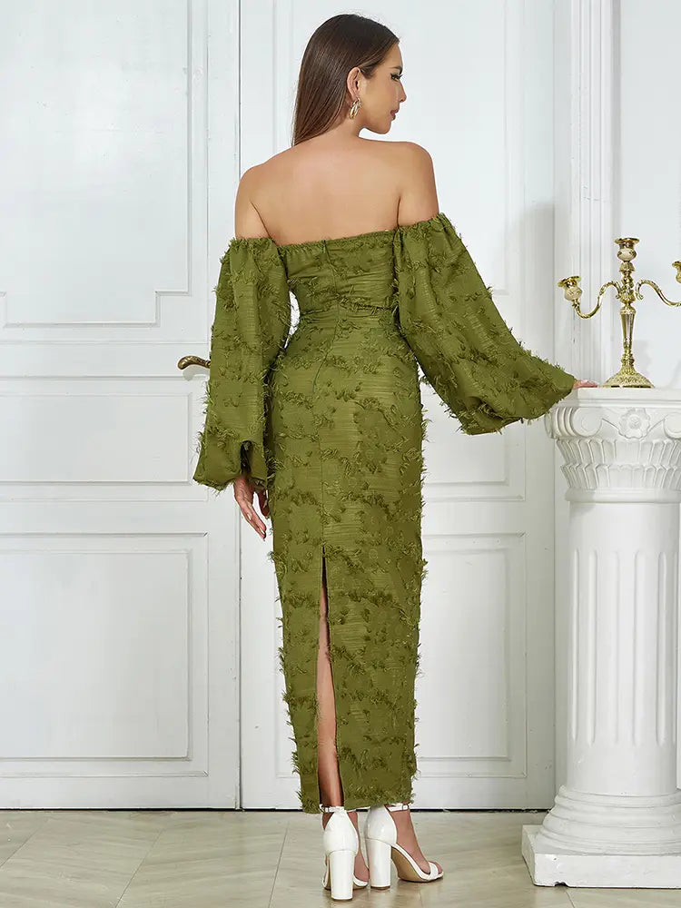 Strapless Long Evening Gown