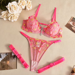 Hot Pink Lingerie Sheer