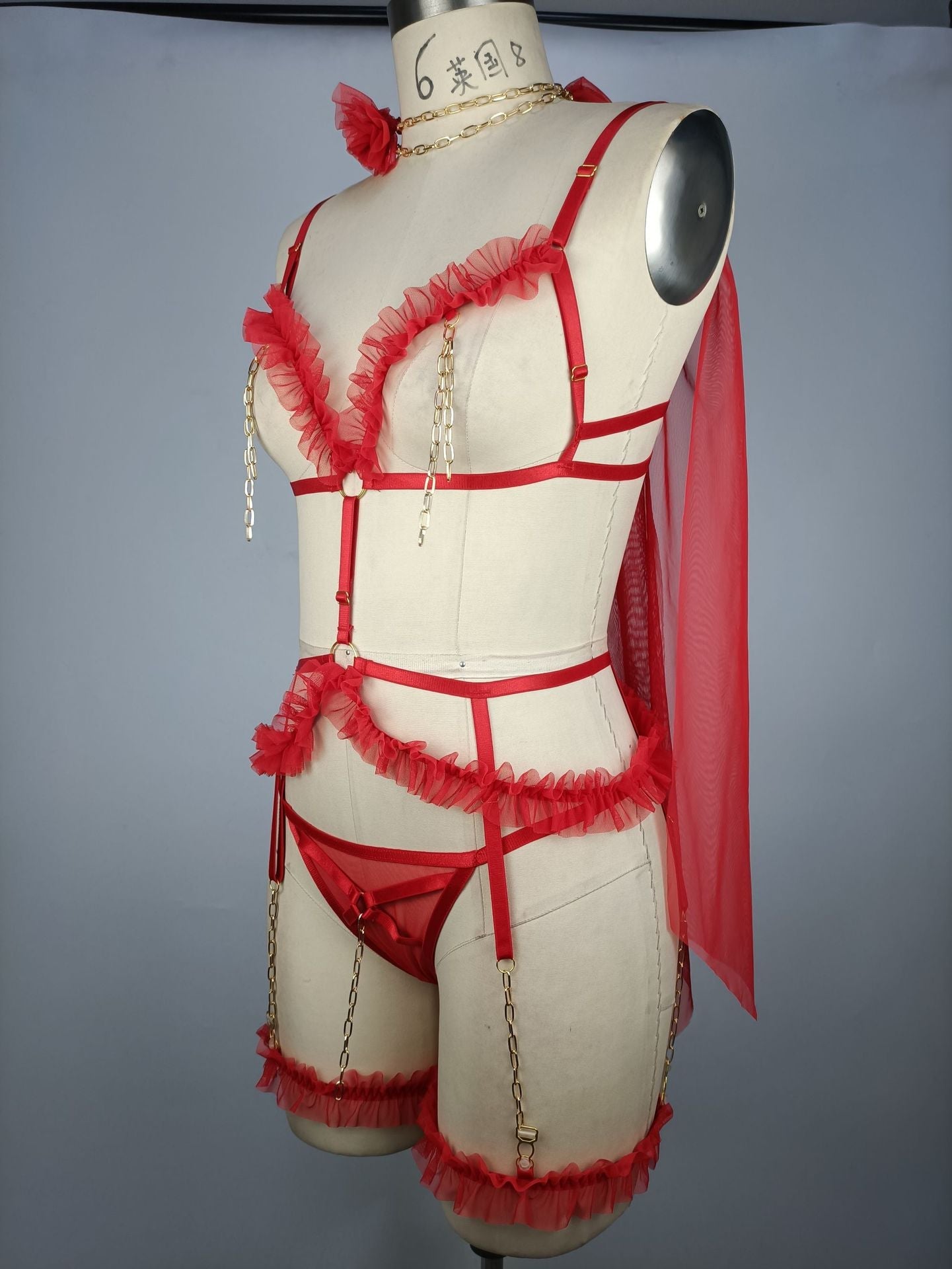 Wife Submissive Sluzu Harness Lingerie Set