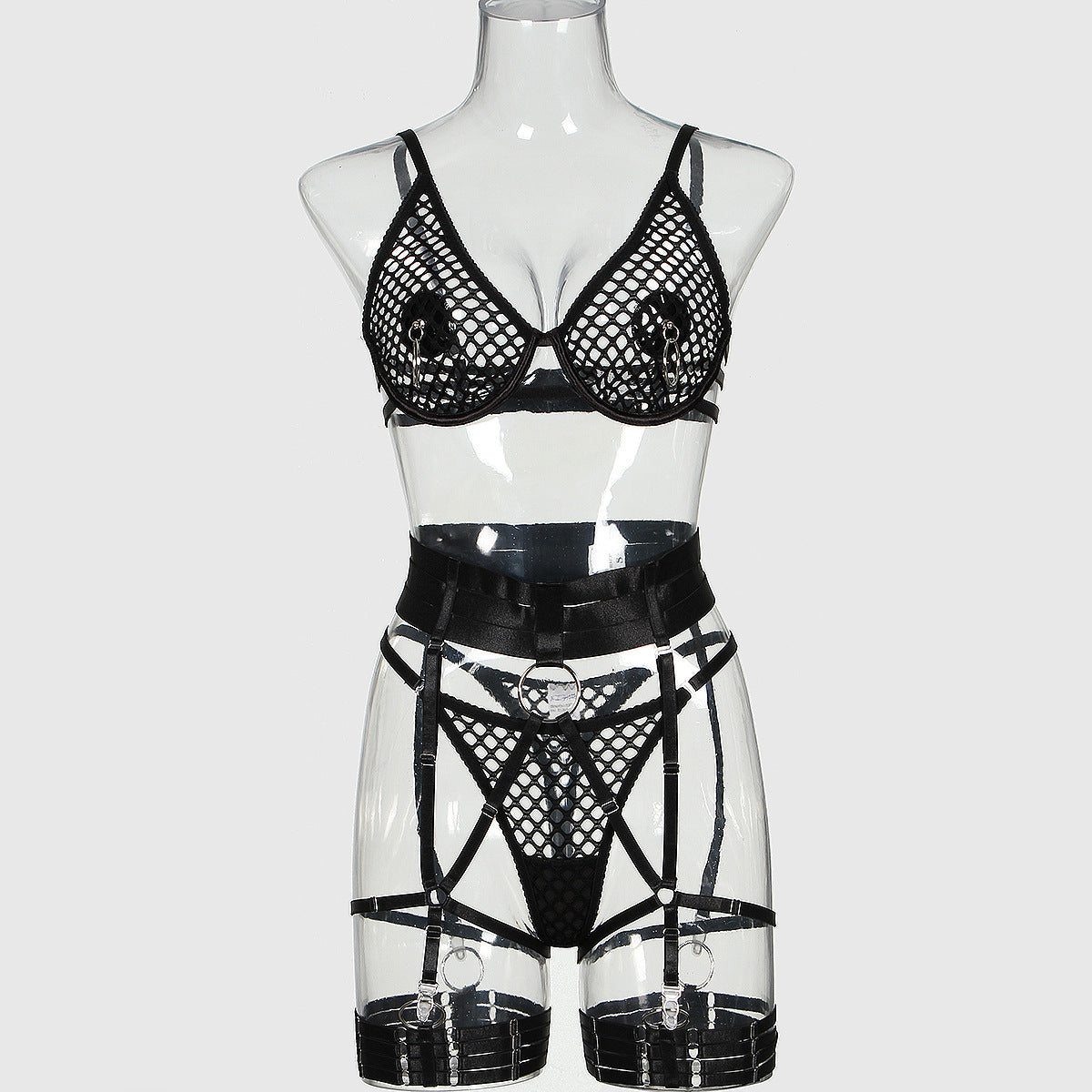 Intimate Sluzu harness lingerie Set Sexy Bra & Panty Latina