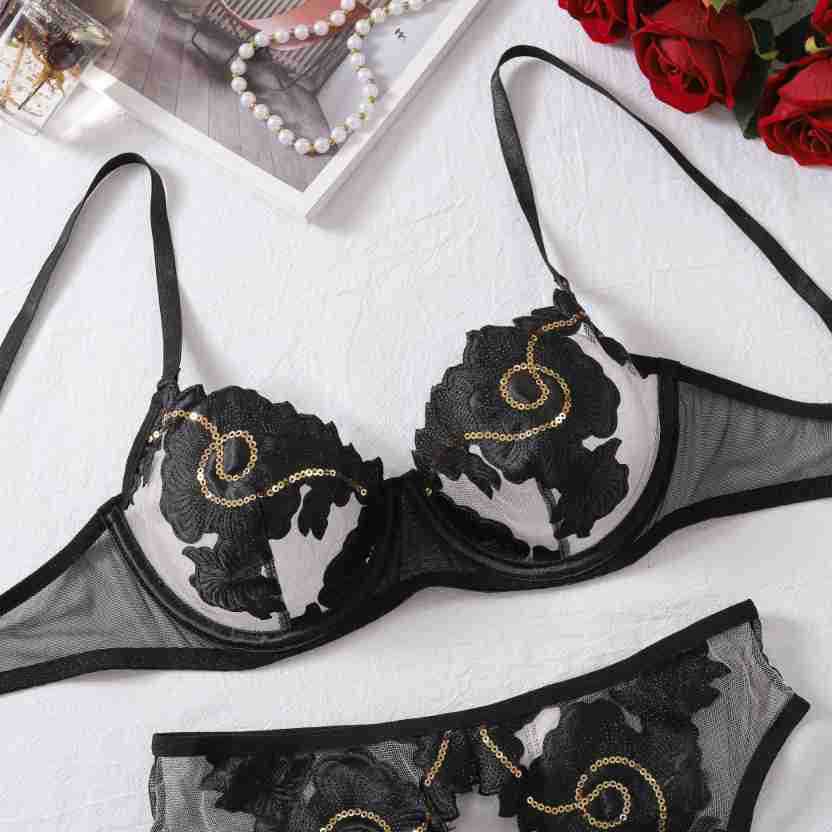 Sheer Crotchless Lingerie