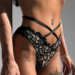 Lingerie Sheer Black Embroidered Floral