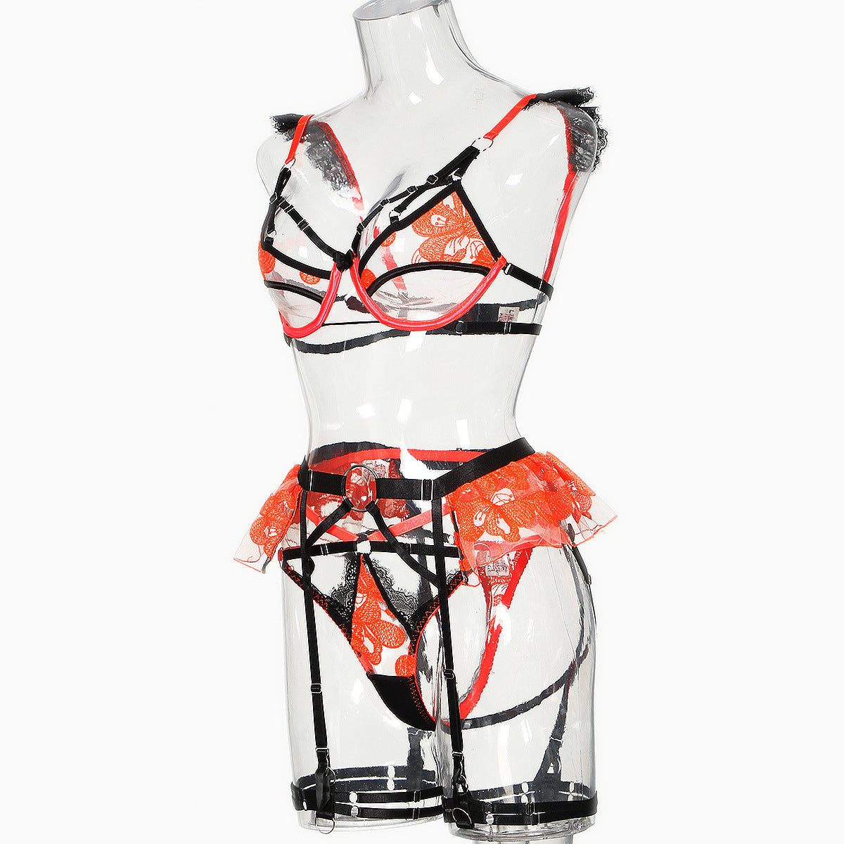 Red sexy Sluzu lingerie Set Sexy Bra & Panty Intimate