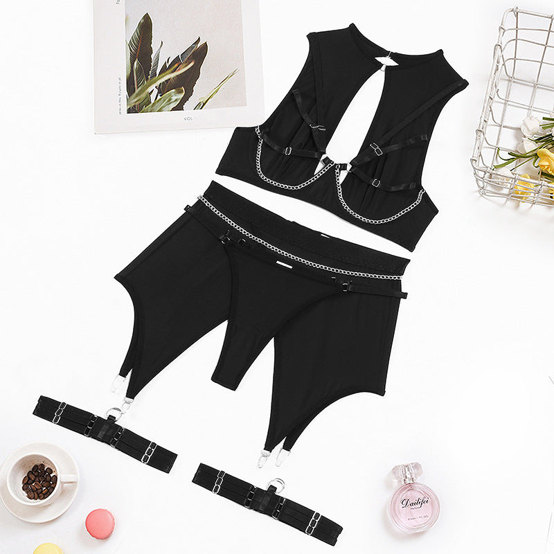 Open Crotch Panties Sheer Bra