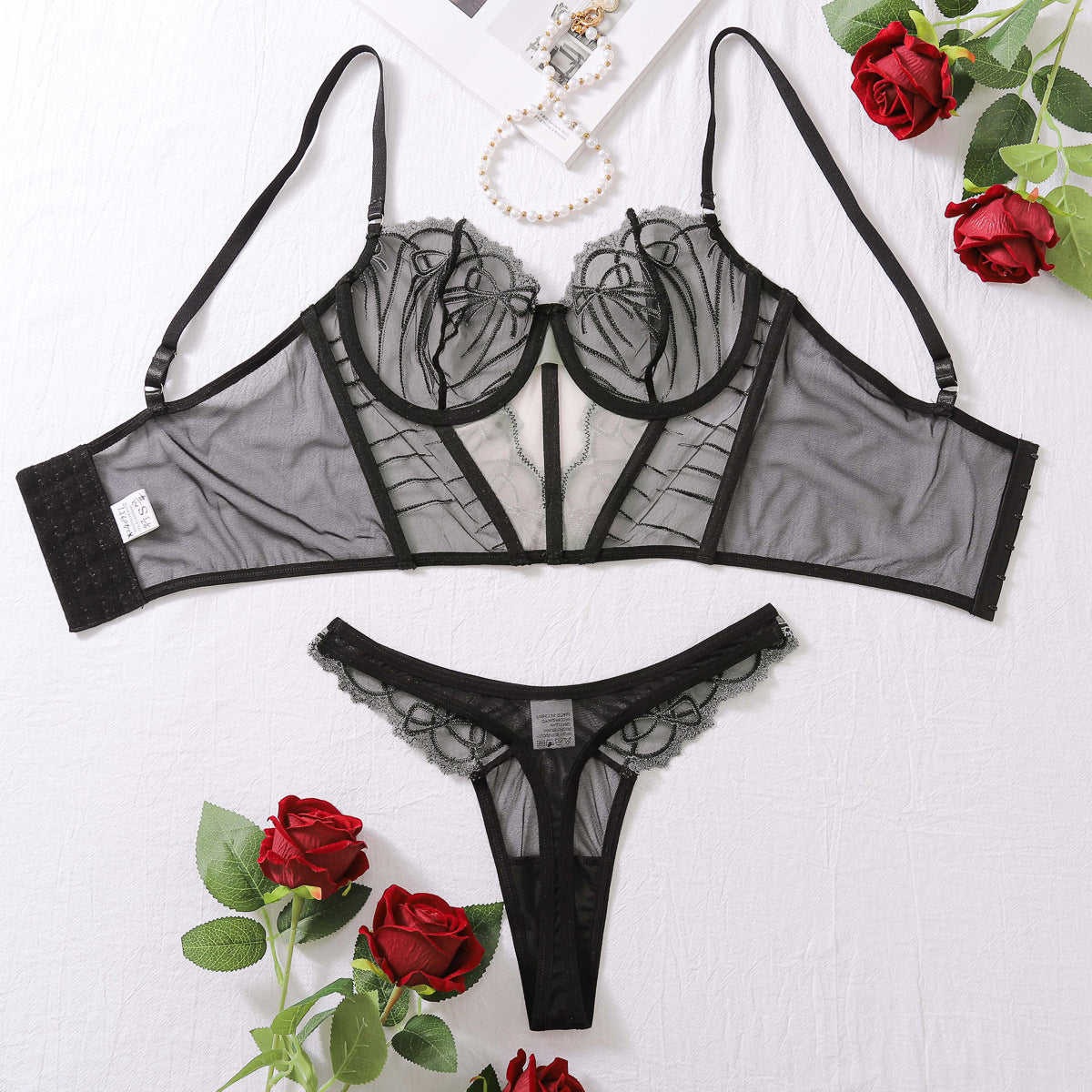 Hotlc Lingerie Sheer Corset