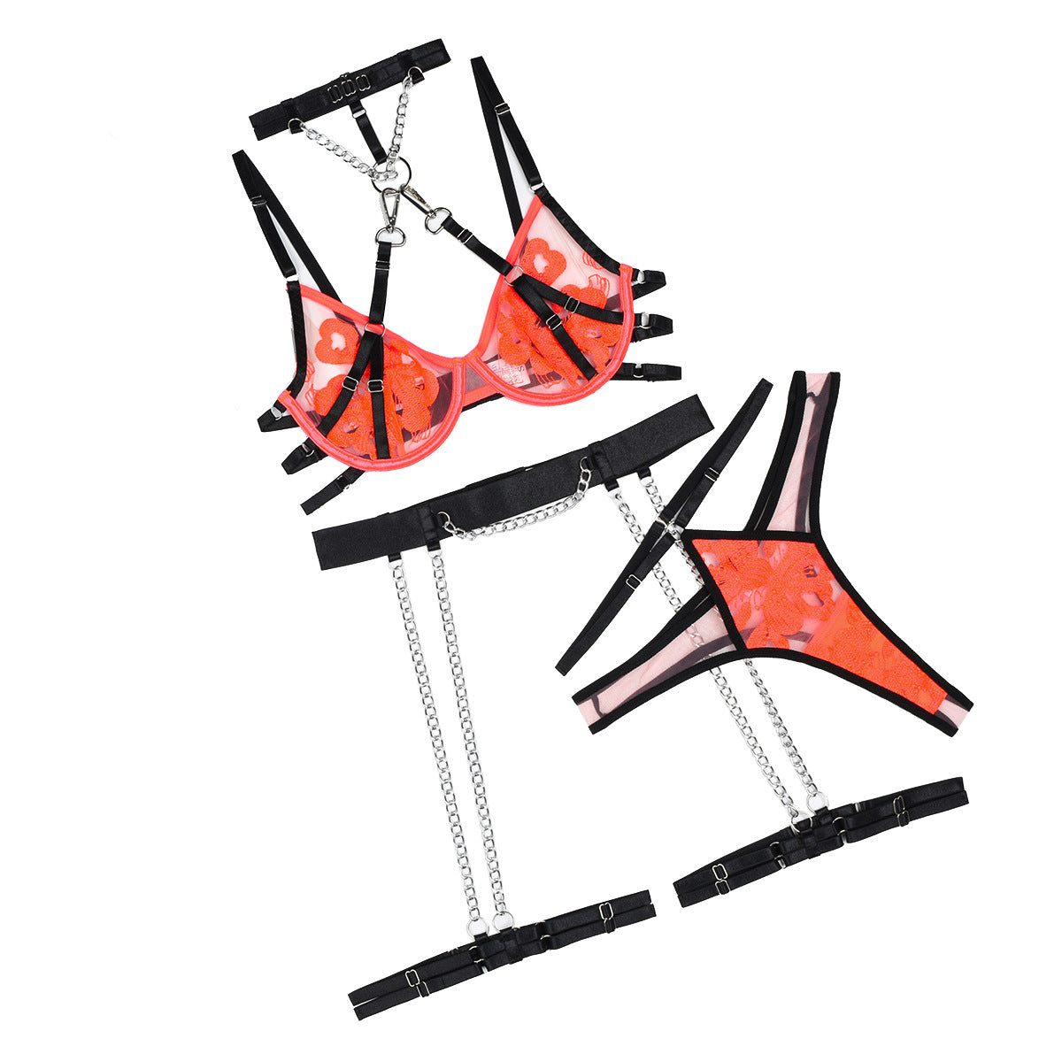 Naughty Sluzu bondage lingerie Set Women Bra & Panty Nasty