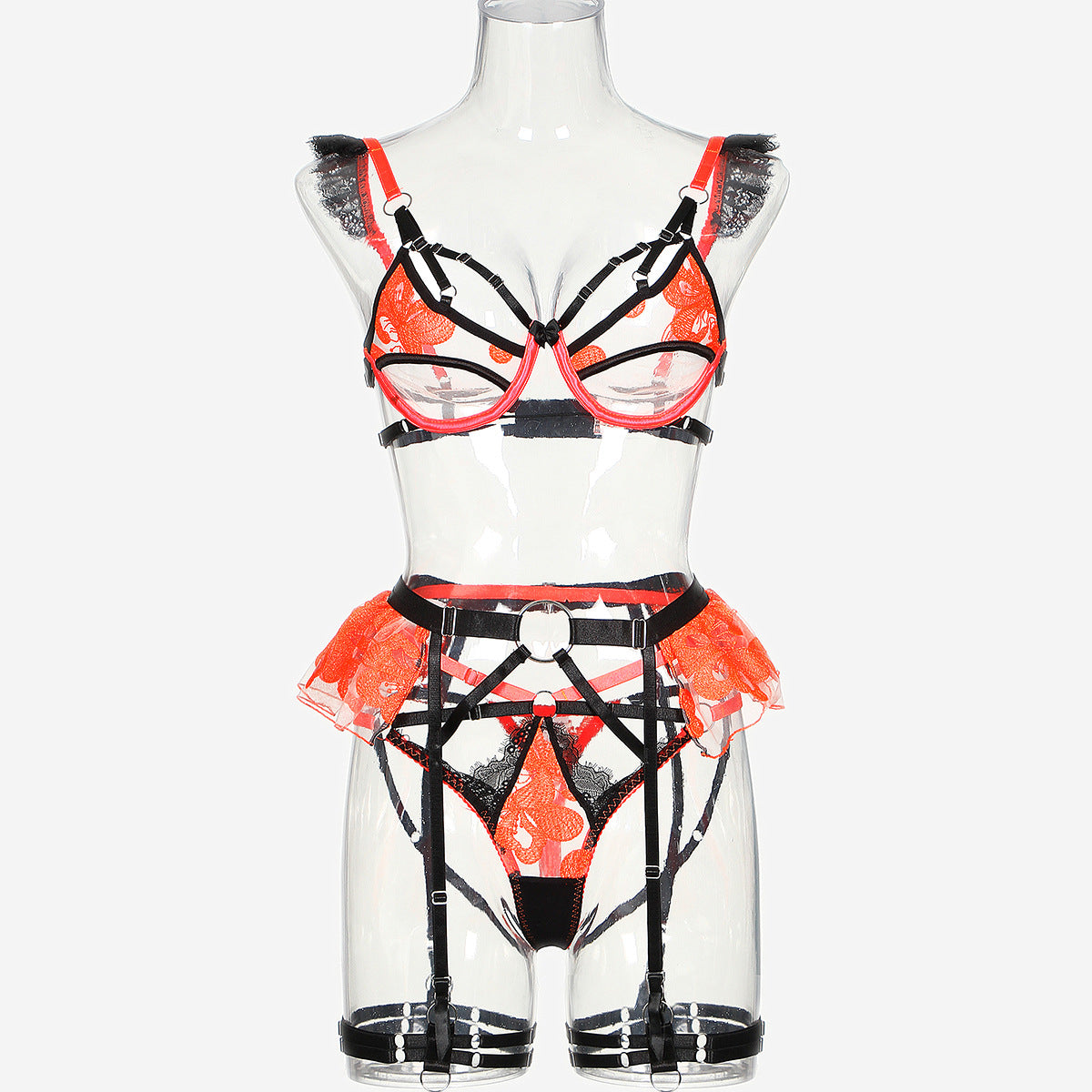 Red sexy Sluzu lingerie Set Sexy Bra & Panty Intimate