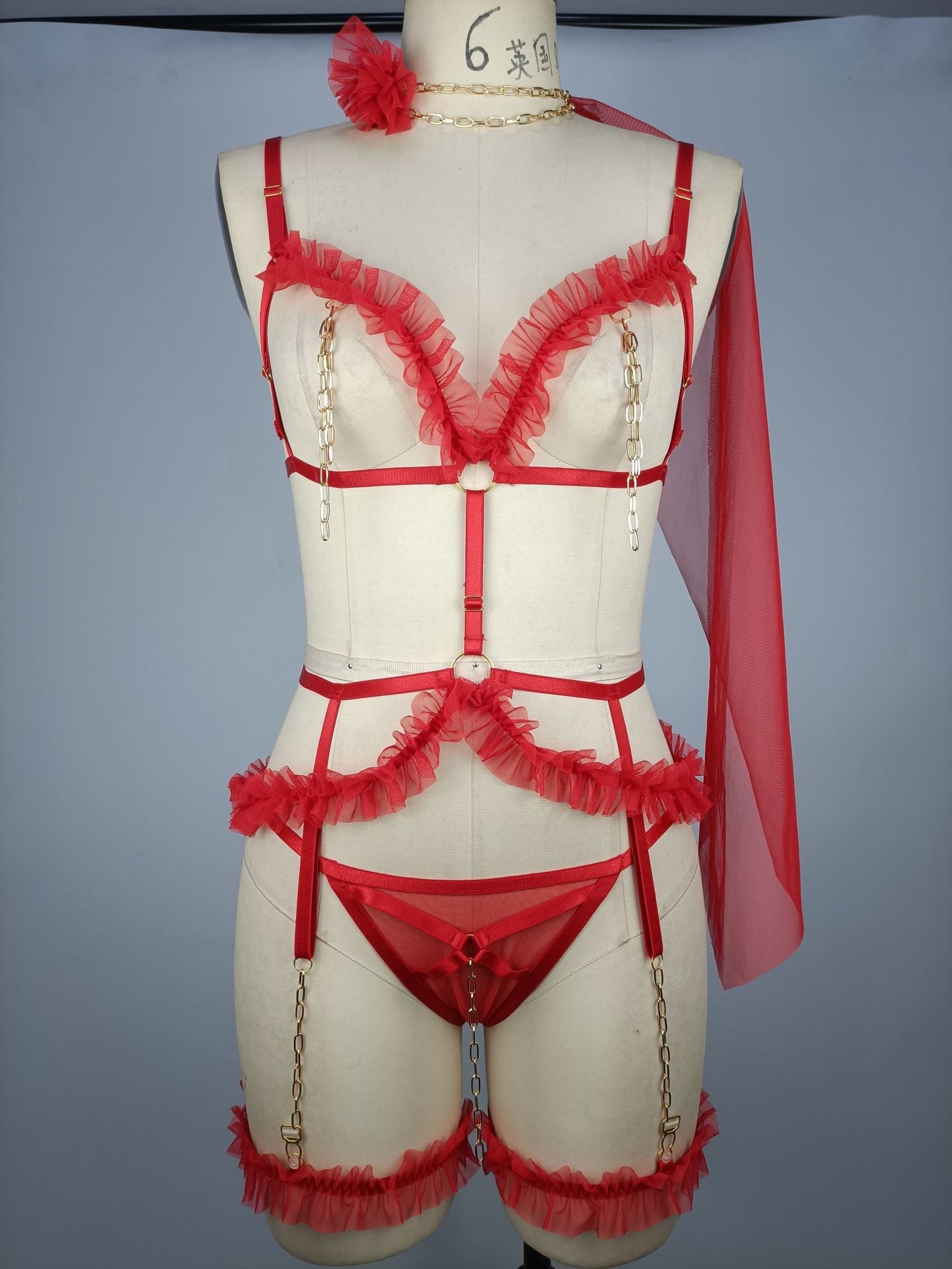 Wife Submissive Sluzu Harness Lingerie Set