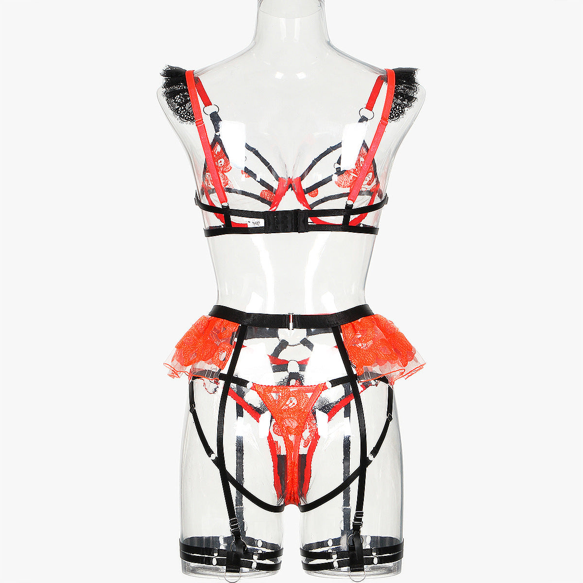 Red sexy Sluzu lingerie Set Sexy Bra & Panty Intimate