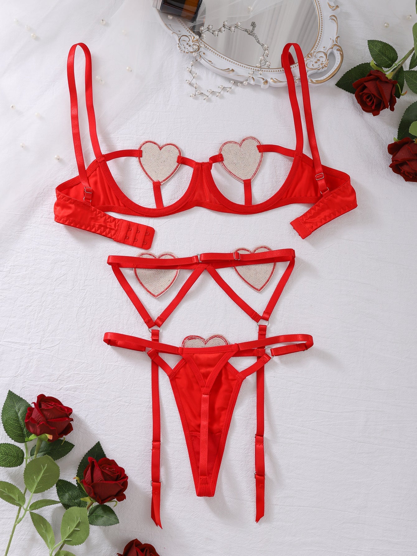 Open Cup Crotchless Lingerie