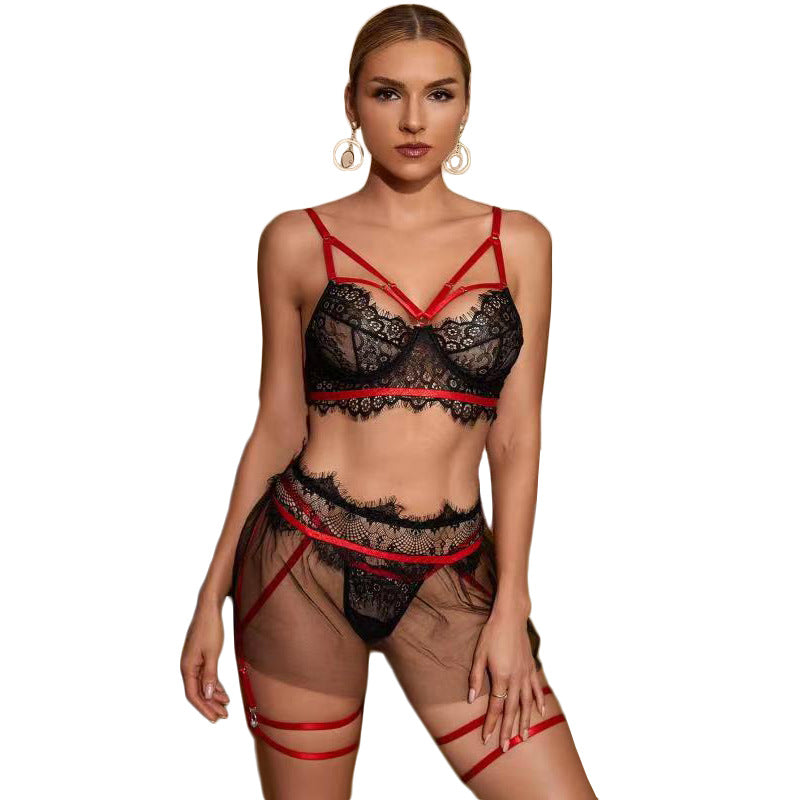 Hot Womens Bondage Lingerie Set Sluzu Bra & Panty Latina Revealing