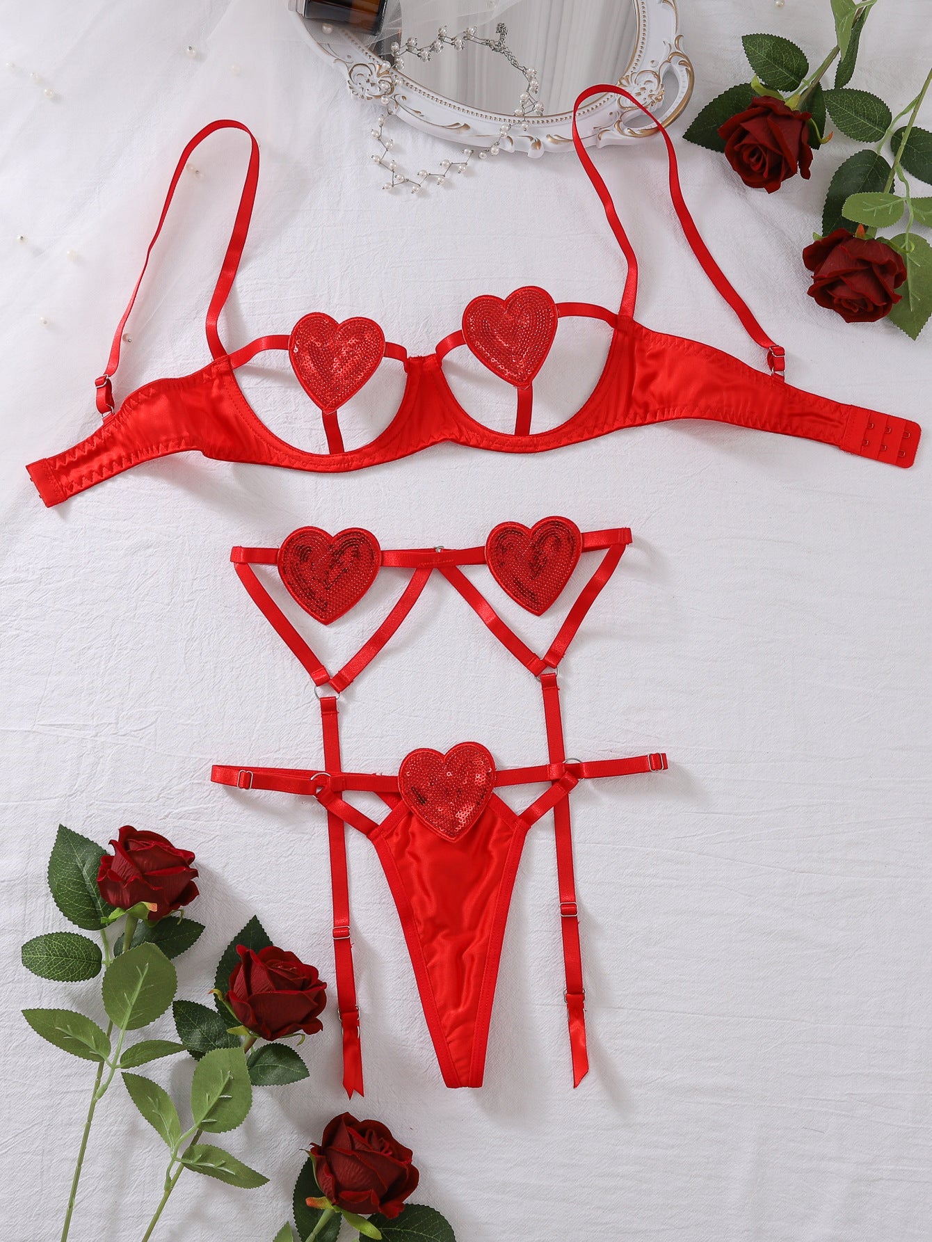 Open Cup Crotchless Lingerie