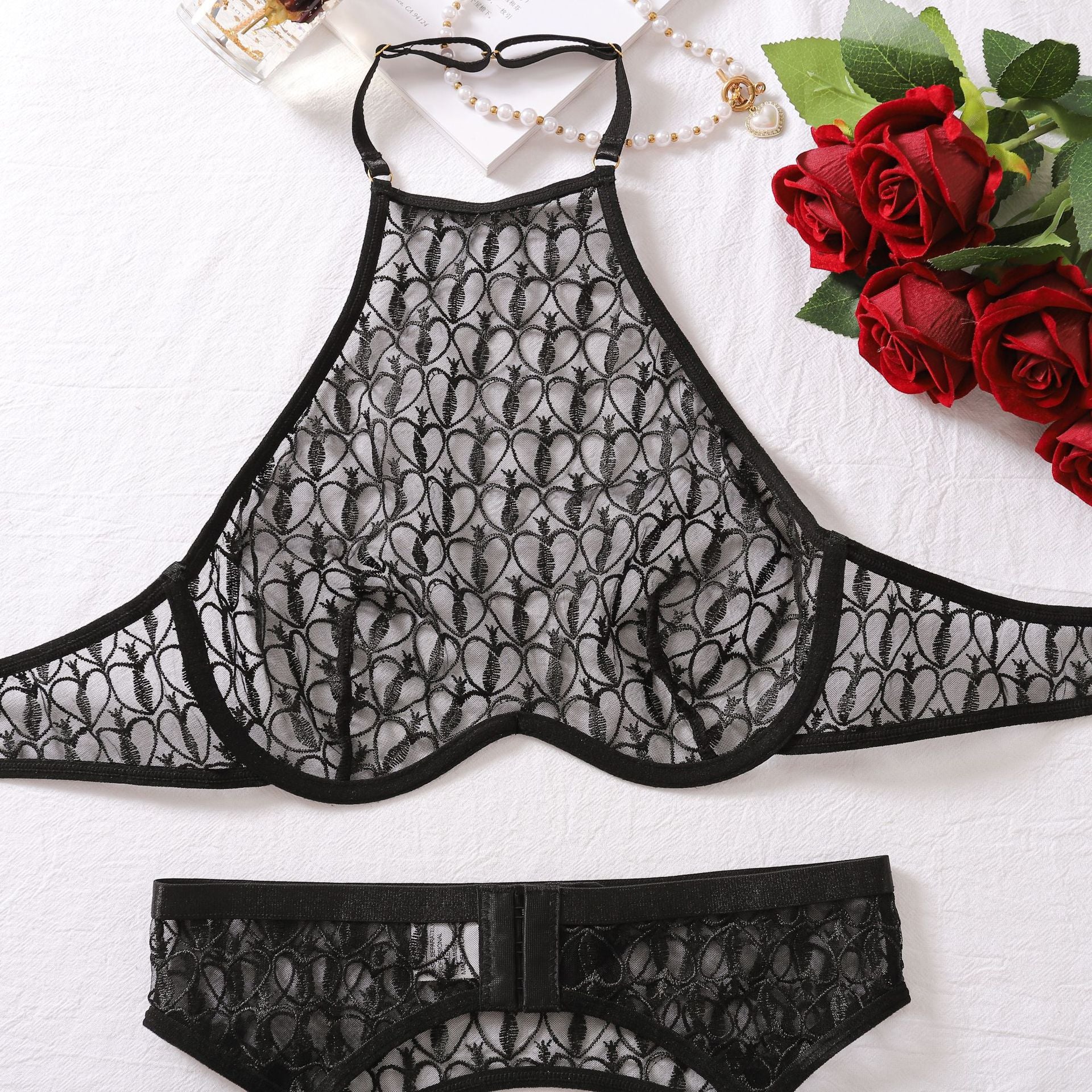 See Through Lingerie Crotchless