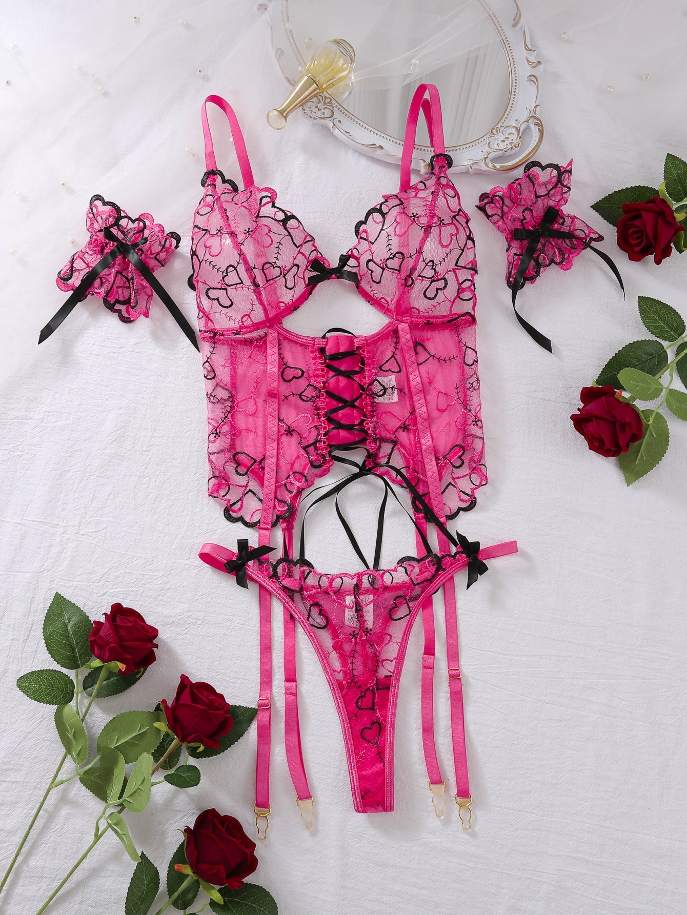 Sex Lingerie Sheer Corset