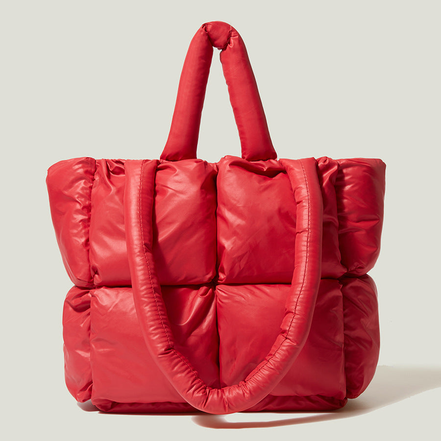 Square Pom-Pom Tote Bag