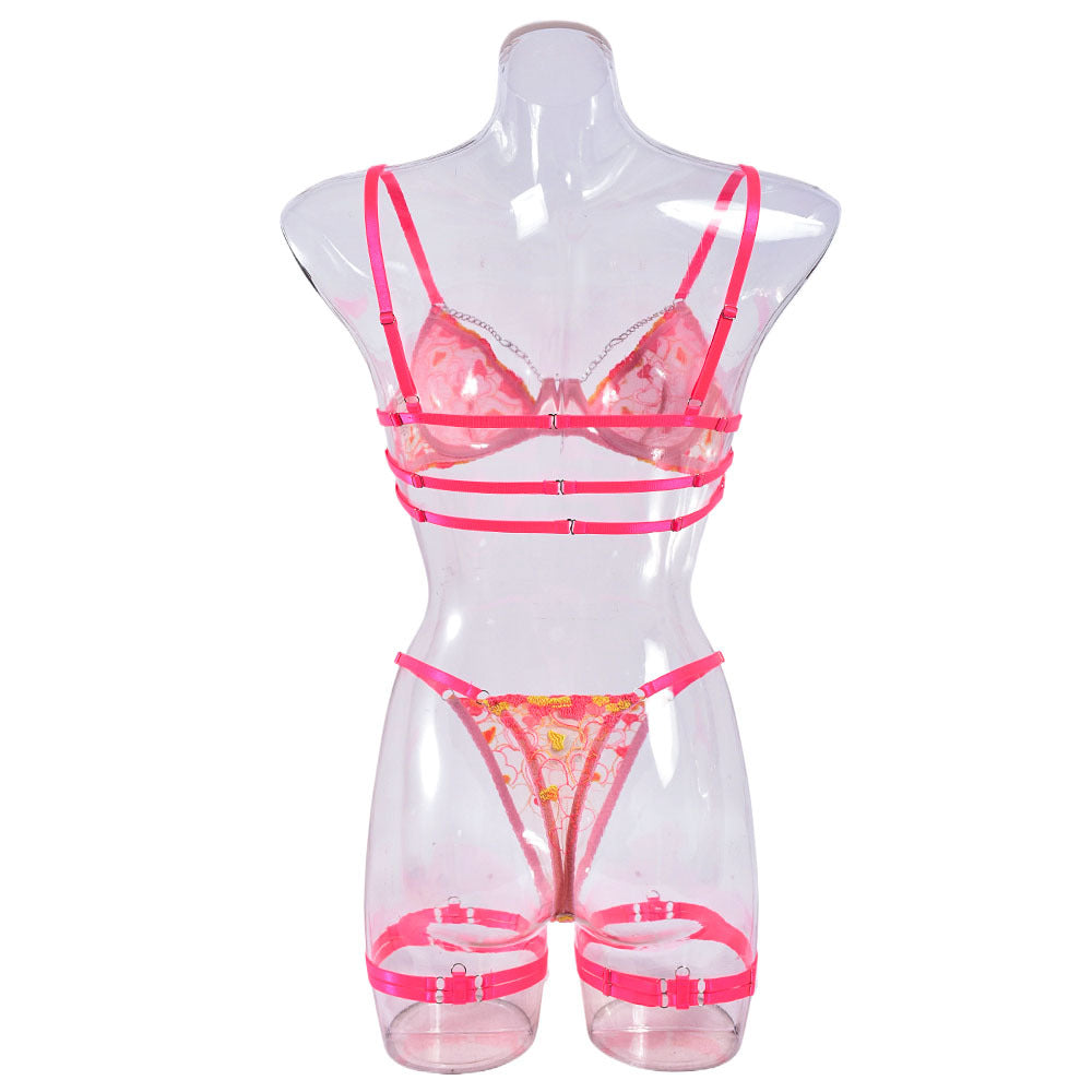 Hot Pink Lingerie Sheer