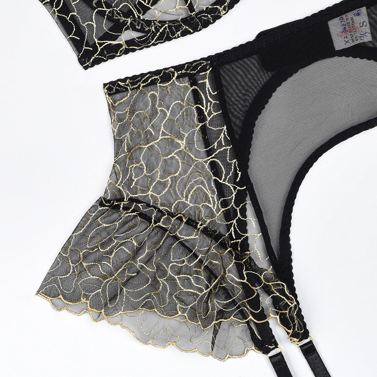 Sexy Women Bra Sheer Embroidered Lingerie