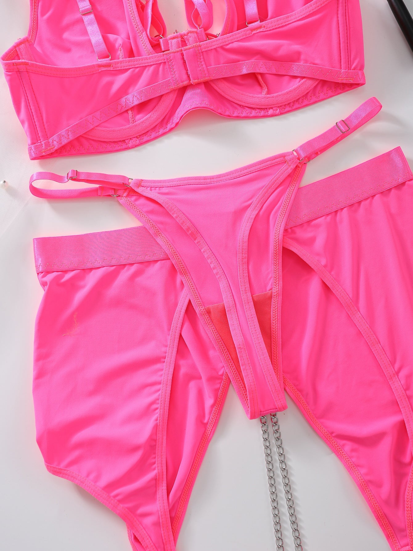 Open Crotch Panties Sheer Bra