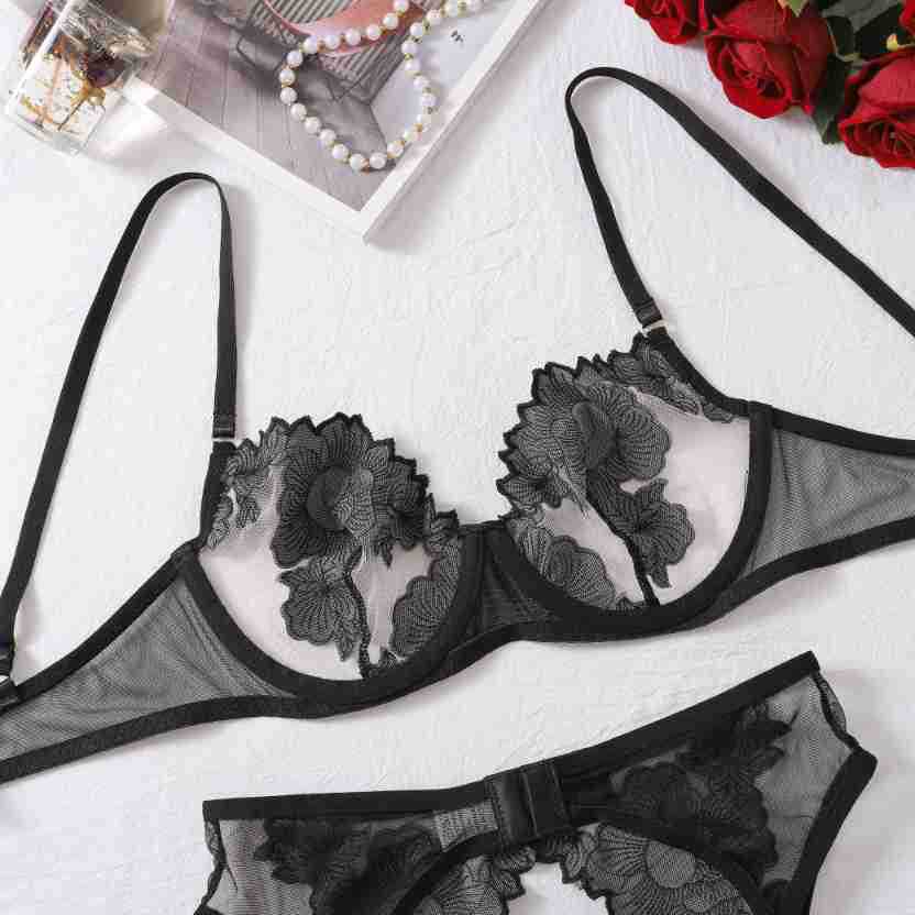 Sheer Crotchless Lingerie