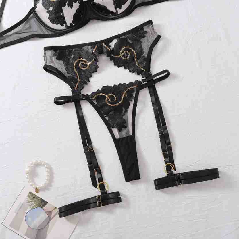 Sheer Crotchless Lingerie