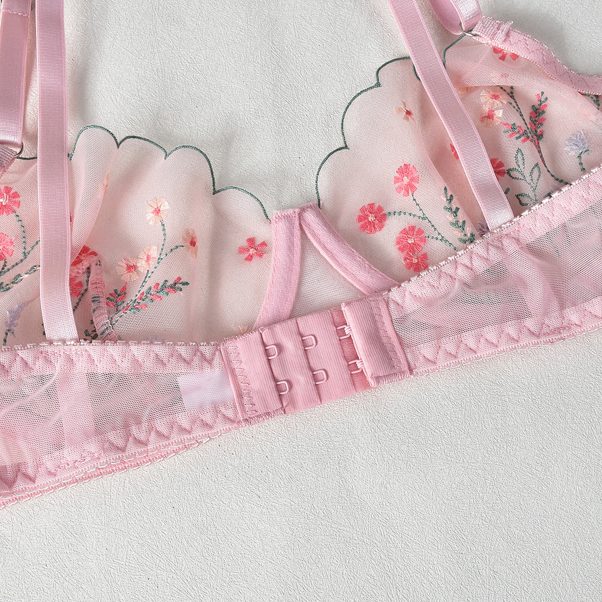 See Thru Lingerie Garter Belts Set Naughty Bra & Panty Sex