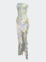Floral Slit Maxi Dress