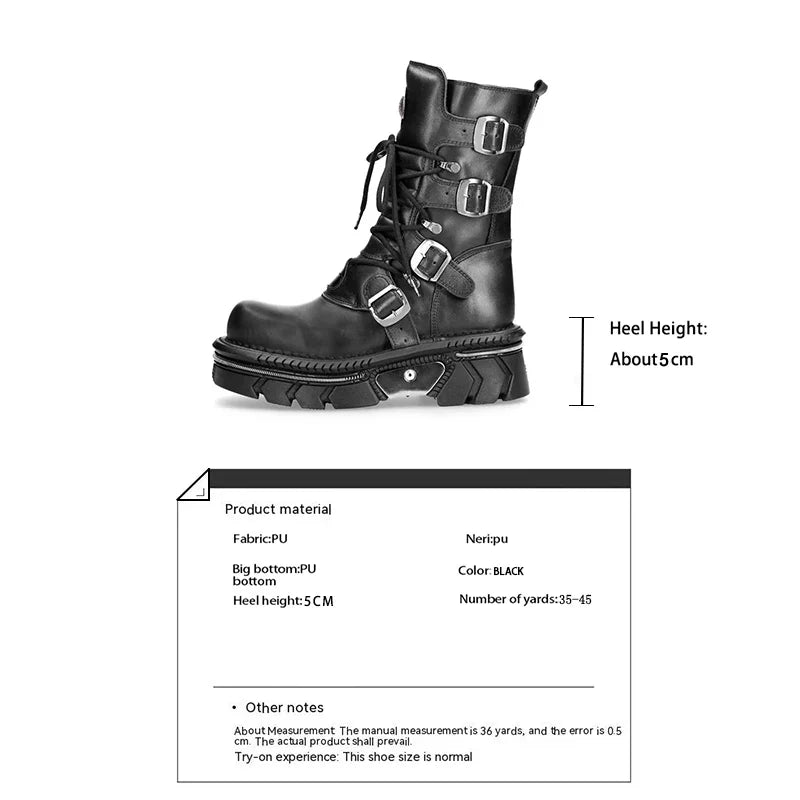 Punk Style Women Boots