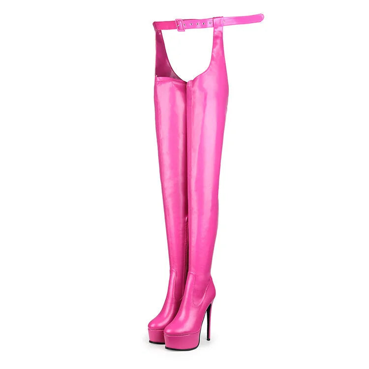 Sexy Belt Over The Knee Women Boots