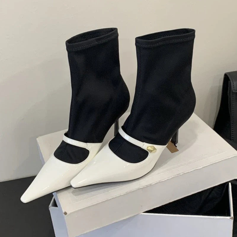 Sexy Thin Heeled Stretch Boots