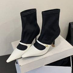 Sexy Thin Heeled Stretch Boots