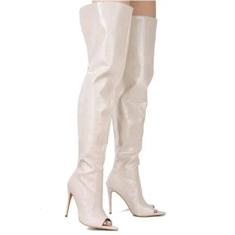 Stiletto High Heels Over The Knee Boots