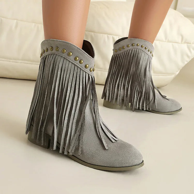 Tassel Women's Ankle Boots