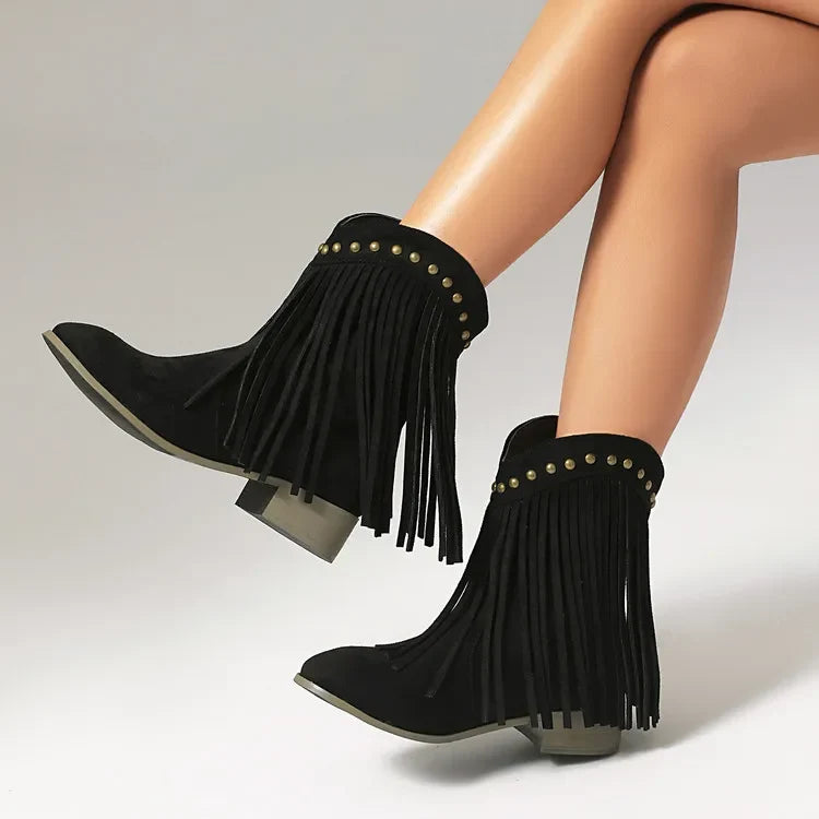 Tassel Women's Ankle Boots