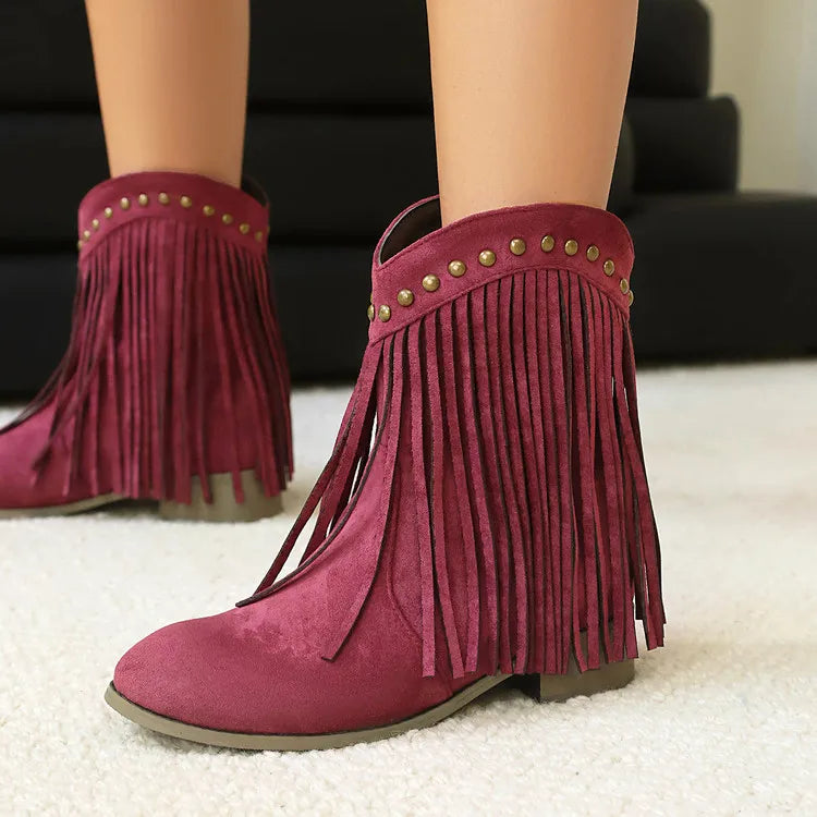 Tassel Women's Ankle Boots