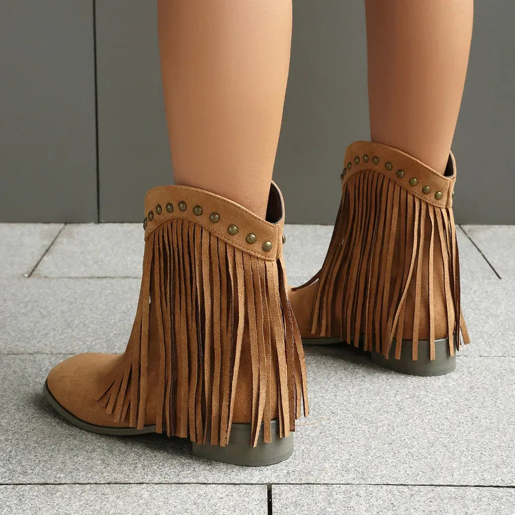 Tassel Women's Ankle Boots