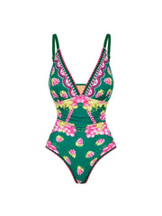 Deep V Cami Maxi Dress Swimsuit Set