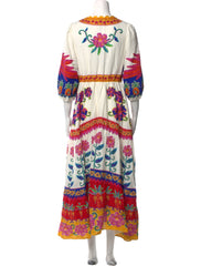 Vivid Garden Maxi Dress
