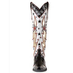White Western Boots