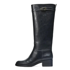 Winter Soft Leather Knight Boots