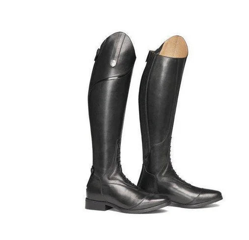 Women Pu Leather Riding Boot Low Heel Knee High Boots