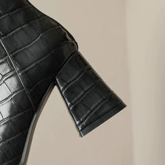 Women's Leather Cowhide Round Toe