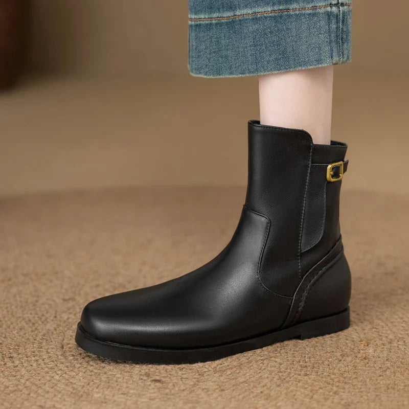 Women's autumn and winter leather