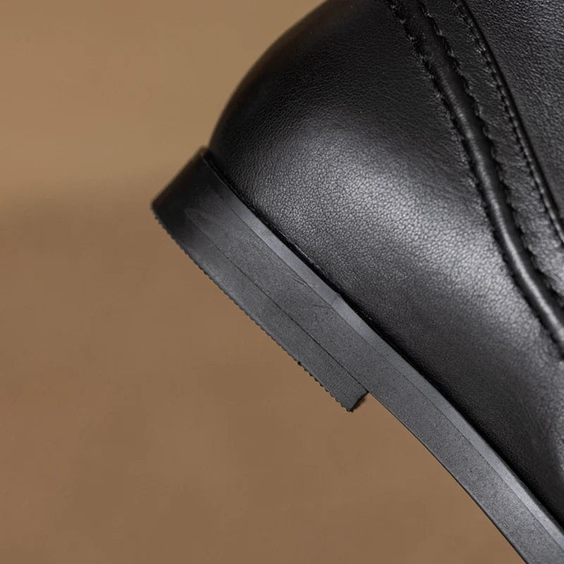 Women's autumn and winter leather