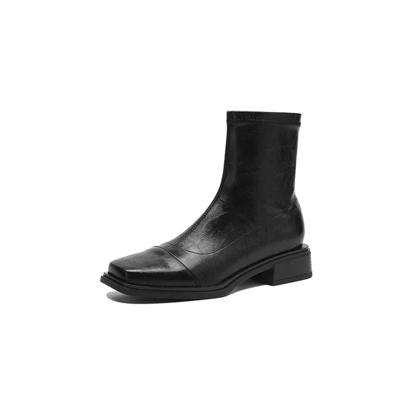 Women's autumn and winter square toe