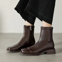 Women's autumn and winter square toe