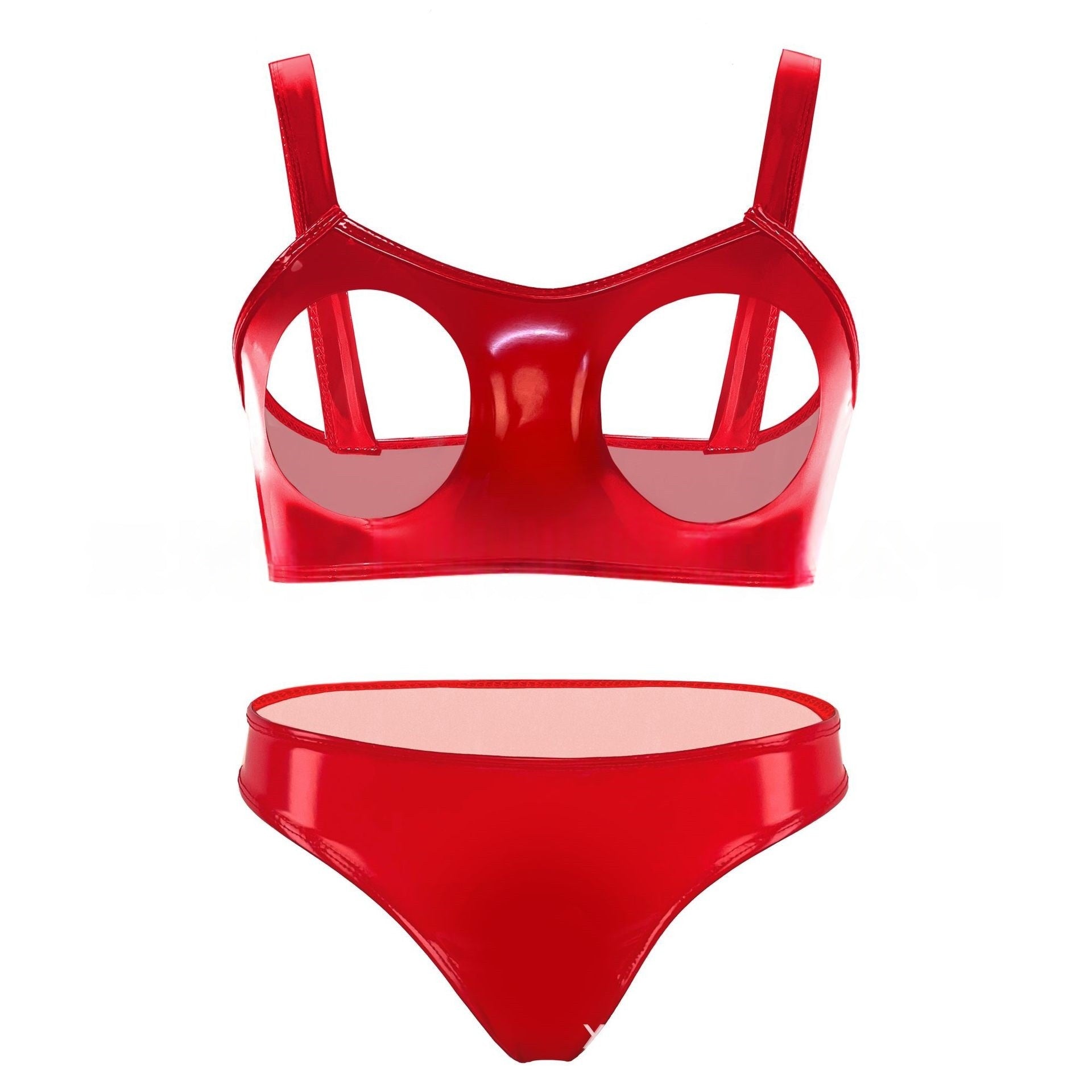 Vinyl Sluzu Lingerie Women Cupless