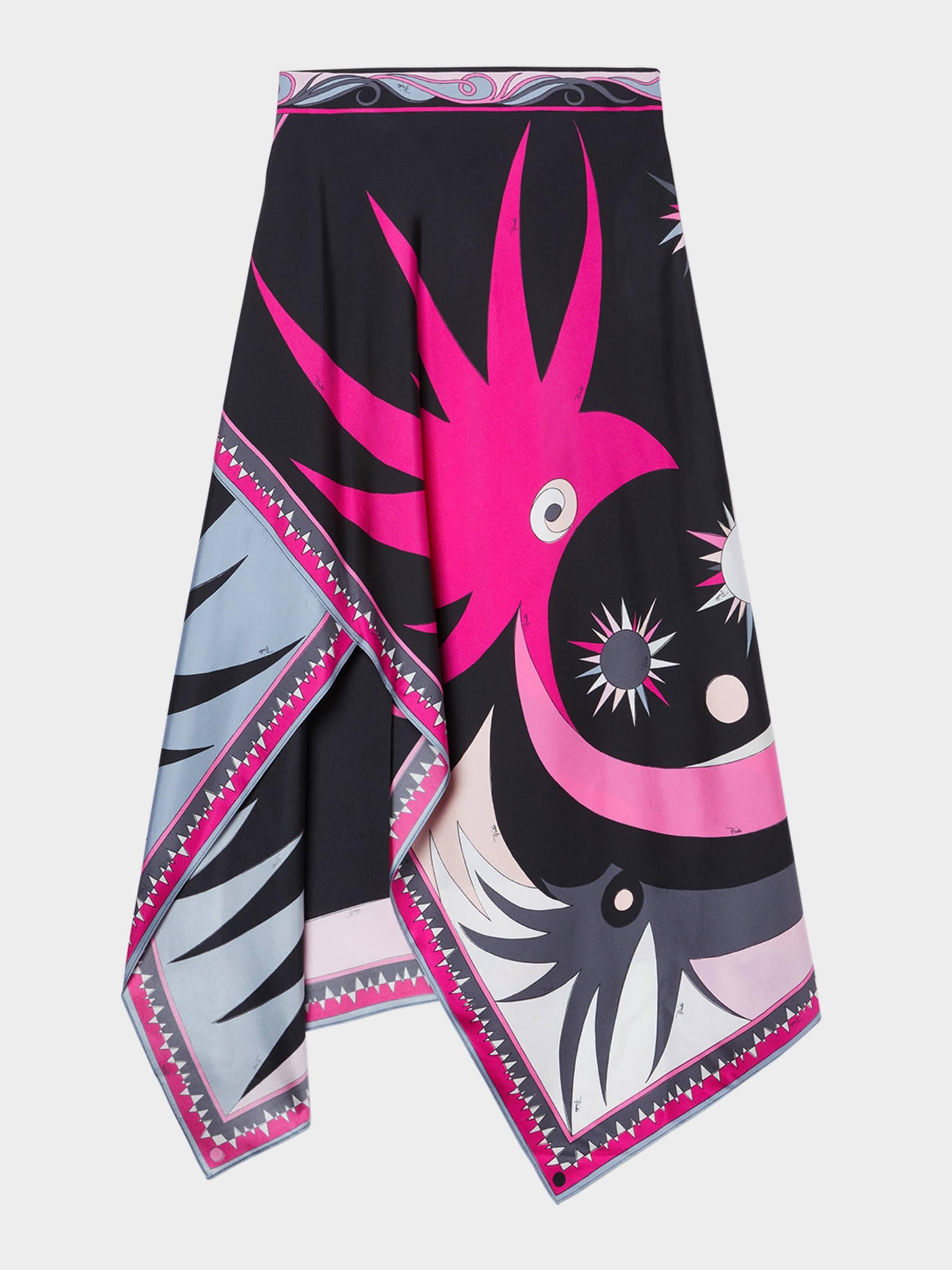 Mengqi Abstract Skirt Set
